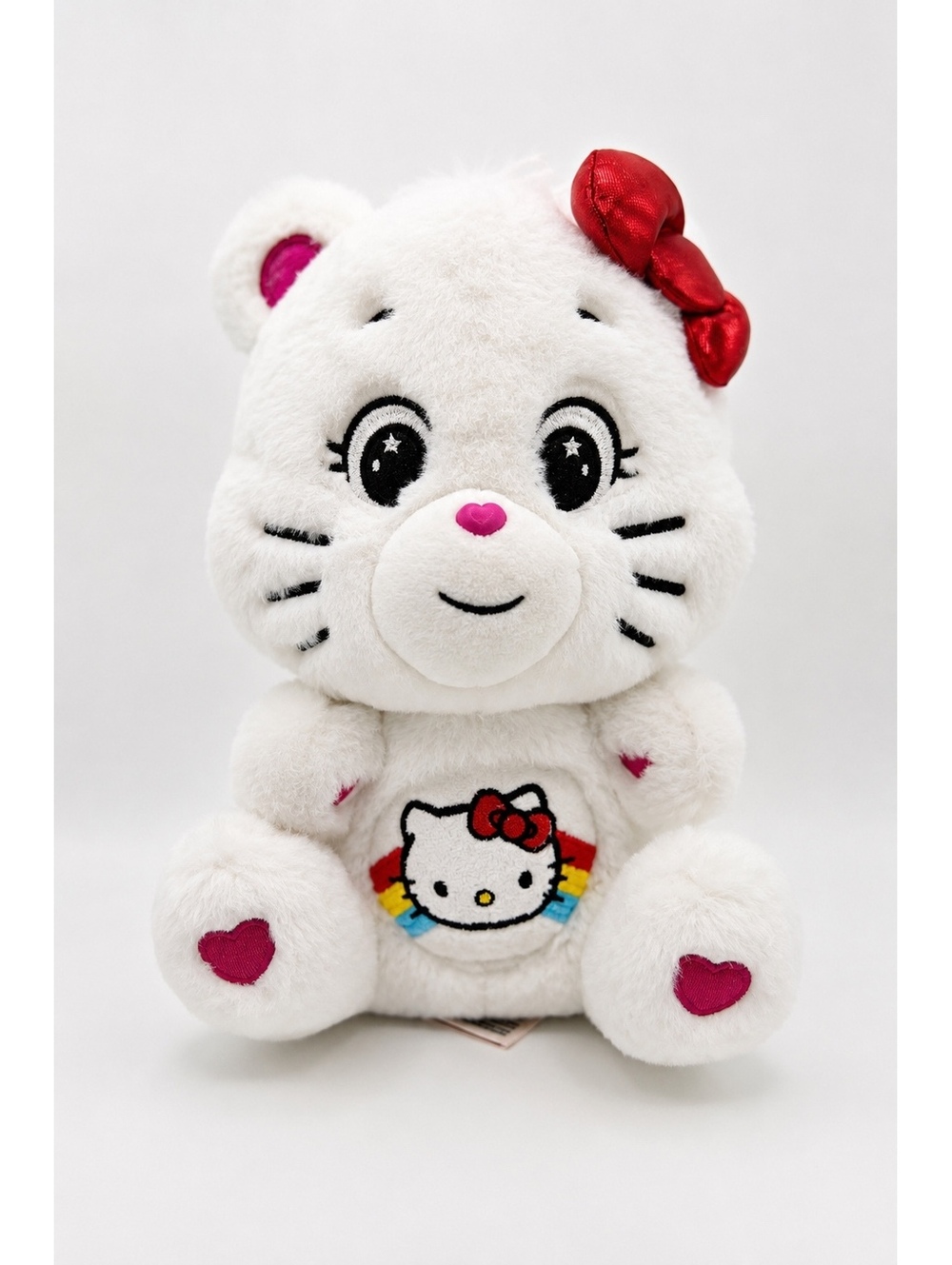 Care Bears x Hello Kitty Cheer Bear White 10” Plush Sanrio Basic Fun 2023